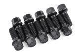 APR Lug Bolts MS100177 Bolts, 45mm Length, Ball Seat, Hex Head, Steel, Black Zinc, Audi, Volkswagen, Set of 10 thumbnail 3