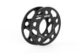 APR 0.157 inch Wheel Spacers MS100161 Spacers, in. Thickness, 2.62 in. Center Bore, Aluminum, Black, 5 x 112mm Bolt Circle, for Lamborghini, Audi, Porsche, Volkswagen, Pair thumbnail 1