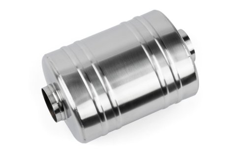 APR Premium Sound Absorption 304 Stainless Steel 3 Inch Muffler MUH0014 Muffler, Absorption, in Center Inlet/3 in. Center Outlet, Steel, Brushed, Universal, Each