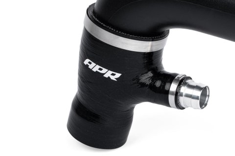APR Carbon Fiber Intake Tubes CI100039-B Air Tubes, Rear Turbo Inlet Pipe, Black, Audi, Volkswagen, 2.0L, Each thumbnail 2