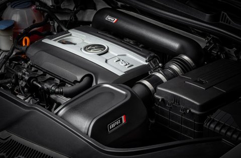 APR Carbon Fiber Intake Tubes CI100039-B Air Tubes, Rear Turbo Inlet Pipe, Black, Audi, Volkswagen, 2.0L, Each thumbnail 4