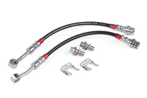 APR Braided Stainless Steel Direct-Fit Brake Lines BRK00051 Lines, Rear, Braid, Black, Audi, Volkswagen, Pair thumbnail 4
