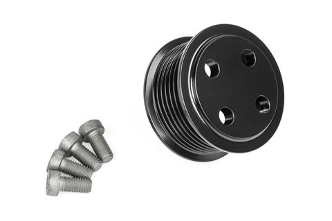 APR 3.0 TFSI Supercharger Drive Kits MS100184 Pulley Kits, Kits, Pulley, Crankshaft Pulley, Aluminum, Black, Serpentine, Belt, Audi, 3.0L, Kit thumbnail 1