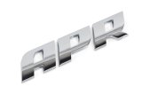 APR Flat Badges A1000006 Emblem, Badge, Polished Silver Finish, Audi, Volkswagen, Each thumbnail 1