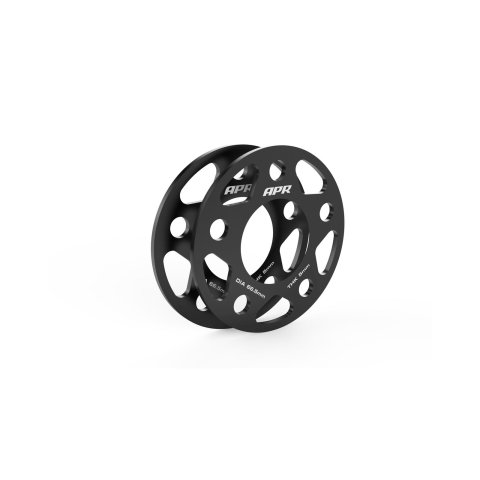 APR 0.197 inch Wheel Spacers MS100162 Spacers, in. Thickness, 2.62 in. Center Bore, Aluminum, Black, 5 x 112mm Bolt Circle, for Lamborghini, Audi, Porsche, Volkswagen, Pair thumbnail 2