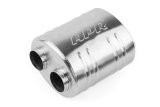 APR Premium Sound Absorption 304 Stainless Steel 2.5 Inch Muffler MUH0007 Muffler, Absorption, in. Dual Inlets/2.5 in. Dual Outlets, Steel, Brushed, Universal, Each thumbnail 1
