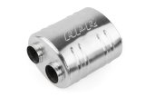 APR Premium Sound Absorption 304 Stainless Steel 2.5 Inch Muffler MUH0007 Muffler, Absorption, in. Dual Inlets/2.5 in. Dual Outlets, Steel, Brushed, Universal, Each thumbnail 4