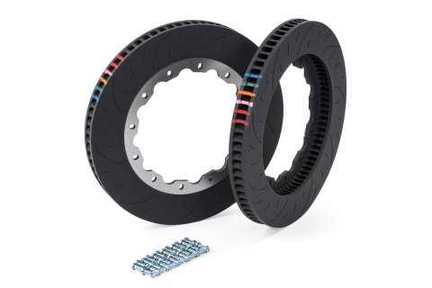 APR Replacement Brake Rotors BRK00029 Rotors, Rings, Vented, Slotted Surface, Cast-iron, Black, Audi, Volkswagen, Pair thumbnail 1