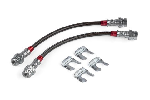 APR Braided Stainless Steel Direct-Fit Brake Lines BRK00048 Lines, Rear, Braid, Black, Audi, Volkswagen, Pair thumbnail 2