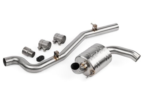 APR Cat-Back Exhaust Systems CBK0048 System, Cat-Back, Stainless Steel, Brushed, Underbody Exit, Volkswagen, 2.0L, AWD, Kit thumbnail 3