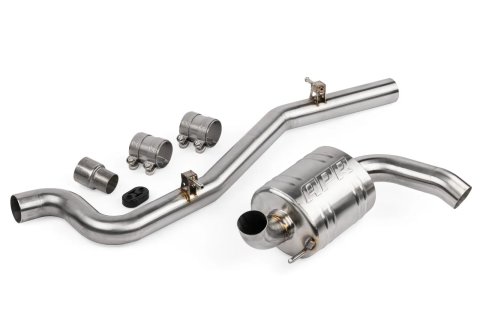 APR Cat-Back Exhaust Systems CBK0048 System, Cat-Back, Stainless Steel, Brushed, Underbody Exit, Volkswagen, 2.0L, AWD, Kit thumbnail 7