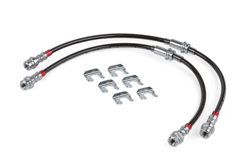 APR Braided Stainless Steel Direct-Fit Brake Lines BRK00049 Lines, Front, Braid, Black, Volkswagen, Pair thumbnail 4