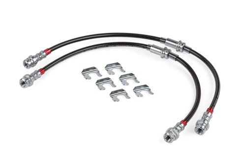 APR Braided Stainless Steel Direct-Fit Brake Lines BRK00049 Lines, Front, Braid, Black, Volkswagen, Pair thumbnail 7