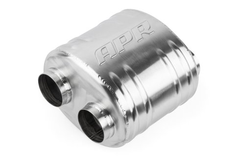 APR Premium Sound Absorption 304 Stainless Steel 2.5 Inch Muffler MUH0010 Muffler, Absorption, in. Dual Inlets/2.5 in. Dual Outlets, Steel, Brushed, Universal, Each