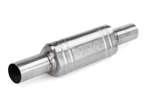 APR Front 304 Stainless Steel 3 Inch Muffler CBK0005 Mufflers, Front, Steel, Brushed, 3.00 in. Center Inlet/Outlet, Reversible, Volkswagen, Each