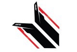 APR Sideburn Fender Decals PM100332 and Stickers, Decal, Vinyl, Black/Red, Pair thumbnail 2