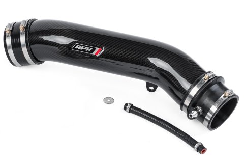 APR Carbon Fiber Intake Tubes CI100038-B Air Tubes, Fiber, 4.00 in. Diameter, Audi, 2.5L, Each thumbnail 1