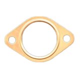 SCE Pro Copper Embossed Exhaust Flange Gaskets 4225 Collector Gasket, Copper, 2-Hole, 2.25 in. Inside Diameter, Each thumbnail 1