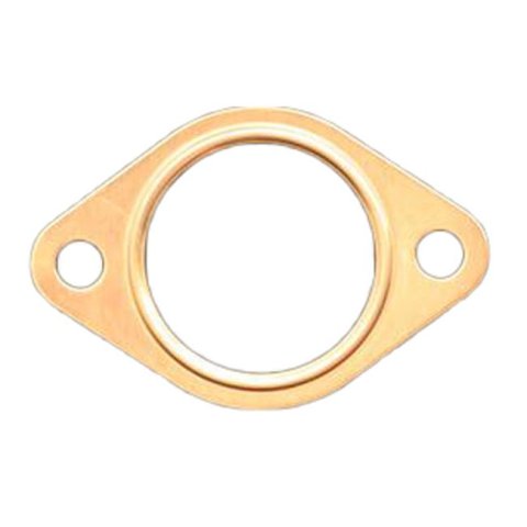 SCE Pro Copper Embossed Exhaust Flange Gaskets 4225 Collector Gasket, Copper, 2-Hole, 2.25 in. Inside Diameter, Each