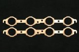 SCE Pro Copper Embossed Exhaust Gaskets 4119 Gaskets, Header, Copper, Round Port, Chevy, Pontiac, LS1/LS6, Pair thumbnail 2