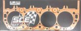 SCE ICS Titan Copper Head Gaskets S136250 Gaskets, Titan, Copper, 4.630 in. Bore, .050 in. Compressed Thickness, Chevy, 427/454, Each thumbnail 2
