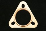 SCE Pro Copper Embossed Exhaust Flange Gaskets 4220 Collector Gasket, Copper, Embossed, 3-Hole, 2.25 in. Inside Diameter, Each thumbnail 2