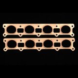 SCE Pro Copper Embossed Exhaust Gaskets 4263 Header and Manifold Gaskets, Embossed, D-port, for BAE Fat Head 6-8x Applications, Dodge, Plymouth, 426 Hemi, Pair thumbnail 1