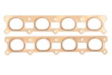 SCE Pro Copper Embossed Exhaust Gaskets 4263 Header and Manifold Gaskets, Embossed, D-port, for BAE Fat Head 6-8x Applications, Dodge, Plymouth, 426 Hemi, Pair thumbnail 2
