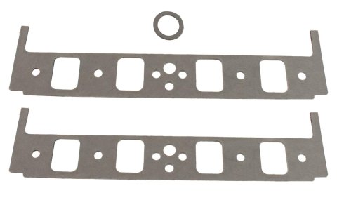 SCE AccuSeal E Intake Gaskets 111130 Manifold Gaskets, E, Composite, Rectangular Raised Port, Fits Brodix 14 degree Canted Valve High Port Heads, Chevy, Small Block, Pair