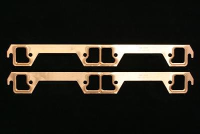 SCE Pro Copper Embossed Exhaust Gaskets 4029 Gaskets, Header, Copper, Dog Leg Port, AMC, V8, Pair thumbnail 1