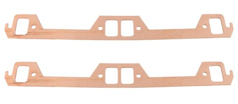 SCE Pro Copper Embossed Exhaust Gaskets E29286 Gasket, Annealed, 0.062 in. Thick, Rectangle Port, AMC, Pair