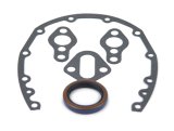 SCE Timing Cover Set Gaskets 11103 and Seal, Water Pump Gaskets, Fuel Pump Gasket, Rear Main Seal, Chevy, Small Block, thumbnail 2
