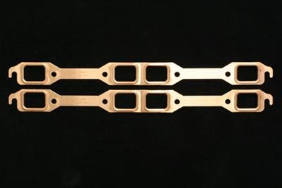 SCE Pro Copper Embossed Exhaust Gaskets 4164 Gaskets, Header, Copper, Stock Port, Mopar, Big Block, Pair thumbnail 2
