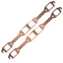 SCE Pro Copper Embossed Exhaust Gaskets 4164 Gaskets, Header, Copper, Stock Port, Mopar, Big Block, Pair thumbnail 3