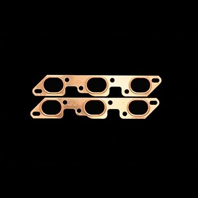 SCE Pro Copper Embossed Exhaust Gaskets 9433 Gaskets, Oval Port, Copper, Chevy, Pair