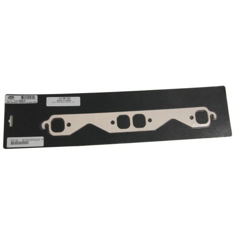 SCE AccuSeal E Exhaust Gaskets 111081 Header and Manifold Gaskets, E, Graphite/Kevlar®, Round Port, Chevrolet, Small Block, Pair