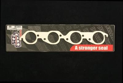 SCE AccuSeal E Exhaust Gaskets 113084 Header and Manifold Gaskets, E, Graphite/Kevlar®, Round Large Port, Chevrolet, Big Block, Pair