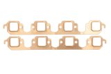 SCE Pro Copper Embossed Exhaust Gaskets 4235 Gaskets, Header, Copper, Ford, Big Block 385 Series, 1987-1997 EFI Heads, Pair thumbnail 3