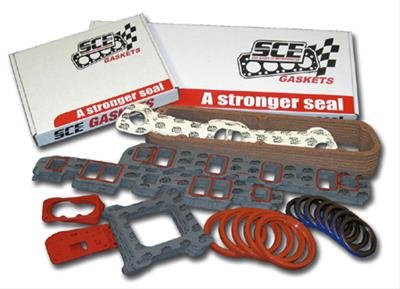 SCE AccuSeal E Dyno-Paks 11102-10 Gaskets, Intake, E, Fiber Laminate, 2.275 in. x 1.25 in. Port, .062 in. Thick, Chevy, Small Block, Set