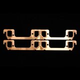 SCE Pro Copper Embossed Exhaust Gaskets 4169 Gaskets, Header, Copper, Stock Port, Mopar, Small Block Magnum, Pair thumbnail 2
