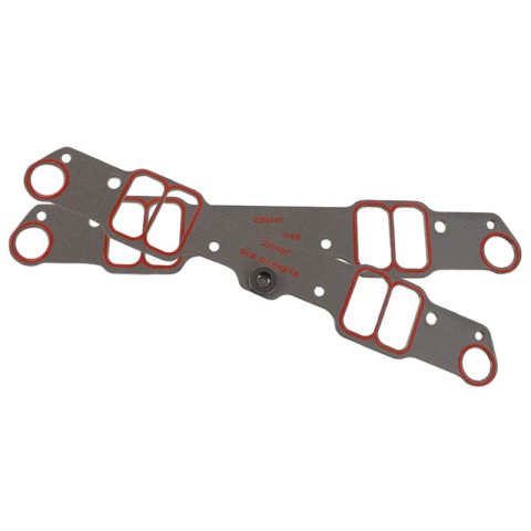 SCE AccuSeal Pro Intake Gaskets 228107 Manifold Gaskets, Pro, Composite, Rectangular Port, for Pontiac 455 HO, for Edelbrock Aluminum Heads, Pontiac, 455, Pair