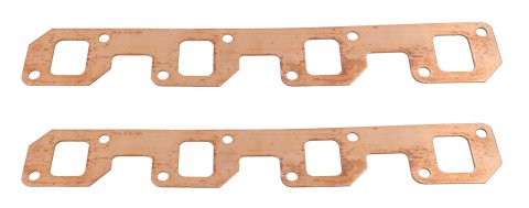 SCE Pro Copper Annealed Exhaust Gaskets E36386 Header and Manifold Gaskets, Annealed, Rectangular Port, for Applications with Hooker Header Adapters, Ford, 289/302/351W, Pair