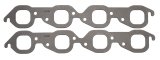 SCE Graph-Form Premium Header Gaskets 413182 and Exhaust Manifold Gaskets, Premium, High-density/Hi-temp Graphite, Square Port, Chevrolet, Big Block, Pair thumbnail 1