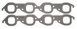 SCE Graph-Form Premium Header Gaskets 413182 and Exhaust Manifold Gaskets, Premium, High-density/Hi-temp Graphite, Square Port, Chevrolet, Big Block, Pair thumbnail 2