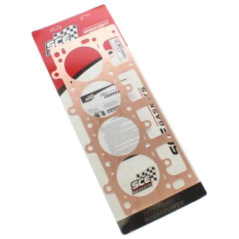SCE Pro Copper Head Gaskets P191350R Gasket, Copper, Right Side, 4.135 Bore, 0.050 in. Compressed Thickness, Chevy, LS/LSX/LS7, Each