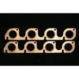 SCE Pro Copper Embossed Exhaust Gaskets 4152 Gaskets, Header, Copper, Round Port, Ford, Small Block, Pair thumbnail 1