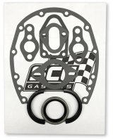 SCE Short Block Base Sets 42804 Gaskets, Set, Pontiac, V8, Viton Rear Main Seal, Two-Piece, Set thumbnail 1