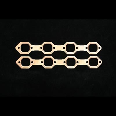 SCE Pro Copper Embossed Exhaust Gaskets 4636 Gaskets, Copper, Embossed, Ford, Small Block, Pair thumbnail 2