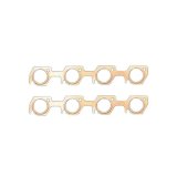 SCE Pro Copper Embossed Exhaust Gaskets 4836 Header and Manifold Gaskets, Embossed, Trick Flow® R-port Port, Ford, Lincoln, Mercury, Small Block Windsor, Pair thumbnail 1