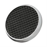 Lokar Pedal Pads SPO-6071 Pad, Brake, Steel, Chrome/Black, Automatic Transmission, Universal, Each thumbnail 1